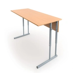 Adjustable Two-Seat Student Desk