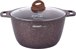 1L Aluminum Cast Pot with Non-Stick Coating, Kukmara, Granit Ultra Line
