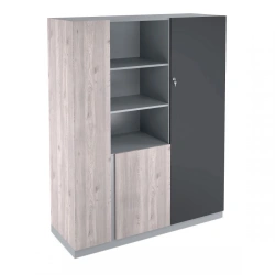 Wooden Office Cabinet with Open Shelves Art. 250/1(A)