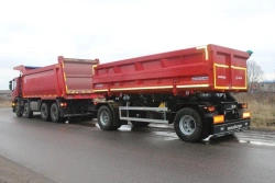 Two-Axle Dump Trailer AK-24 for Bulk Cargo Transport