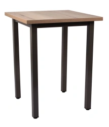 Low Bar Table (SBN) - Steel Frame, Laminated Top