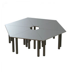 Multifunctional Table with 6 Sections, 22mm Thick MDF