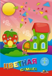 Colored Paper A5, 8 Colors, 8 Sheets - TM Applika