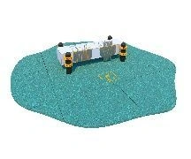 Horizontal Gymnastics Bench ATM-003 with Anti-Vandal Measuring Rulers