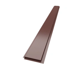 YAR Panel X Medium Linear Metal Facade Panel 190x2470mm Brown Matte 0.45mm