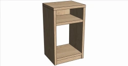 Open Mini-Bar and Safe Cabinet 550x930x450