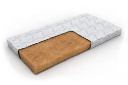 Non-Spring Mattress with Removable Synthetic Jersey Cover, Bi-Coconut Fill by Bagira