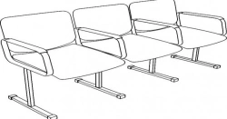 Hard Sectional Chair - Comfortable and Durable Design