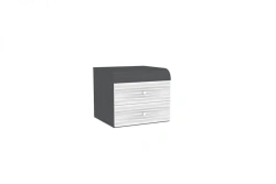 Sonata LD 628.070.000 Nightstand (Gray/Chocolate/Wenge Cavo)