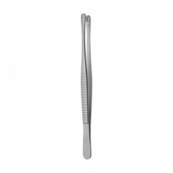 Surgical Tweezers with Serrated Tips, Straight, 205 mm - TP-03-268-20