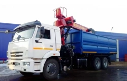 KAMAZ 65115 Dump Truck with Crane Model 336943