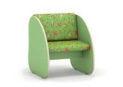 Comfortable Chair with Soft Seat and Backrest