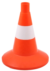 Signal Cone with White Matte Stripe 320mm, Model KS-1.4