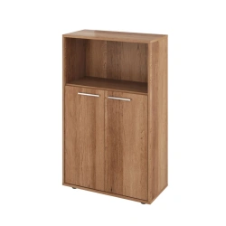 Low Glass Cabinet KЦ37 with Open Shelf 700x338x1135 (KЦ13+KЦ17*2)