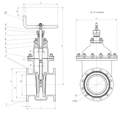 Задвижка клинкетная бронзовая DN 125 PN 0,6 МПа ИТШЛ.491655.008-02 (532-01.018-02)