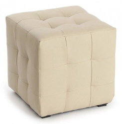 Customizable Puff with Wooden Frame - Leader Model