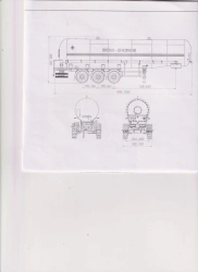 Liquefied Hydrocarbon Gas Semi-Trailer Tank PPCCT1-3, P3 Type, Modification 96833-0000010-03 with Pump