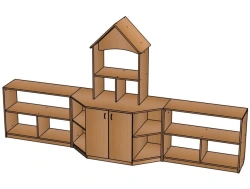Preschool Play Furniture Set "Teremok" T-1/NM47