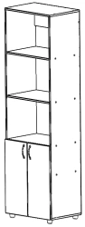 Modular Shelving Unit for Document and Book Storage, Model SMD.15
