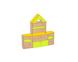 Toy Storage Unit "Small House" for Kids SI-DM