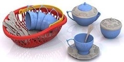 Magical Hostess Tea Set - 24 Pieces in a Basket