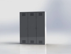 Three-Door Metal Cabinet - Custom Made