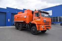 Fuel Tanker Truck for Light Oil Products - UZST 6619-66 on KAMAZ 6522-53