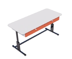 Metal Desk with 2 Drawers for Office and Home - S.U.3