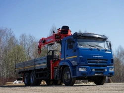 Multi-functional Special Truck with Hydraulic Crane KMA on KAMAZ 65117 Base Model 64K32N-U6
