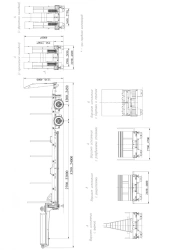 Semi-Trailer for Transporting Heavy Loads - CMZAP-93853B Models 93853B-00 to 93853B-07