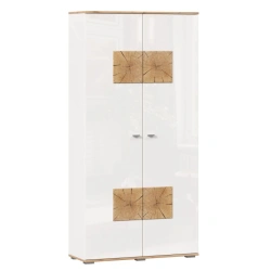 Two-Door Cabinet in Golden Oak/White Finish - Fiji LD.659150.000