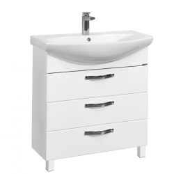 Aquaton Aria 80H White Sink Cabinet 1A141301AA0101