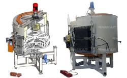 Carousel Resistance Electric Furnace for Oxidizing Atmosphere, Model CAO