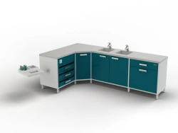 Double Corner Module for Medical Facilities, Model 102-003B