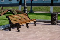 Yalta Bench CK-1-3 - 3m Length with Cast Iron Legs