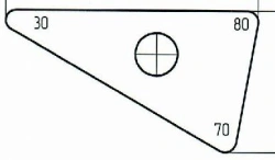 Triangular Template Goniometer for Stable Osteosynthesis, Art. 322.033