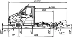GAZelle NN Chassis, Modification A23R22, Diesel Engine (OP RU K-RU.RU00.0000010.R2)