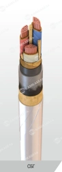 Power Cable with Copper Conductors, Insulated with Paper, 6-10 kV, Type C