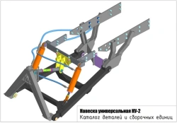 Universal Front Hitch NU-2 for MTZ-82 Tractor