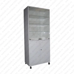Metal Cabinet with Glass Shelves ShMS.02.00