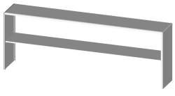 Laboratory Extension N 2400-2 from "LABROMED-3" Hospital Furniture Set