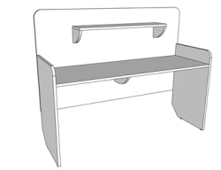 Laminated Band Table with PVC Edging