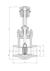 Wedge Gate Valves Series KZ 116 DN 100-300 mm, up to 37.3 MPa