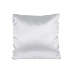 White Satin Pillowcase 40x40 cm with Hidden Zipper