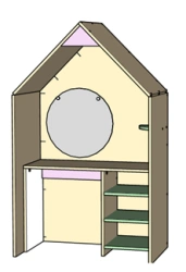 Children's Wooden Hairdresser Play Set for Preschools
