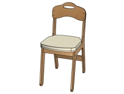 Soft Seat Chair for Preschool Play - Timosha H=260 Model StD30