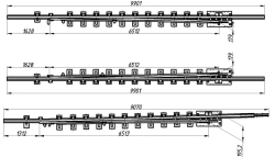 R50 Type Frame Rail with Point, Mark 1/9, Project 1623.01.010-04/05/06/07/08/09; 1623.01.020-04/05/06/07/08/09