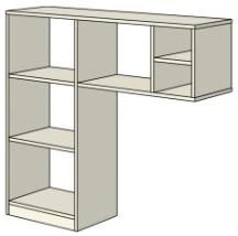 Wooden Office Desk Shelf - Rio Base Set