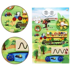 Vegetable Garden Busy Board Educational Activity Panel