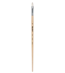 Oval Hog Bristle Paint Brush for Painting and Restoration